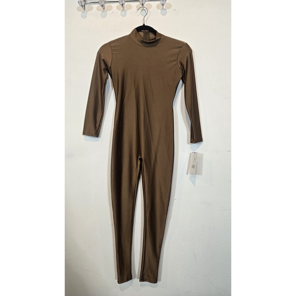 BALTOGS Brown Cat Suit Unitard Body Suit Small NWT